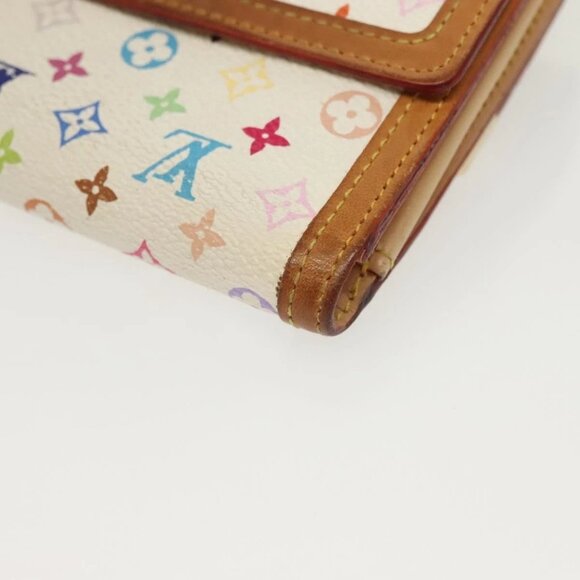 LOUIS VUITTON Multicolor Porte Monnaie Billets Cartes Credit M92983 Auth 130792 - Picture 3 of 16